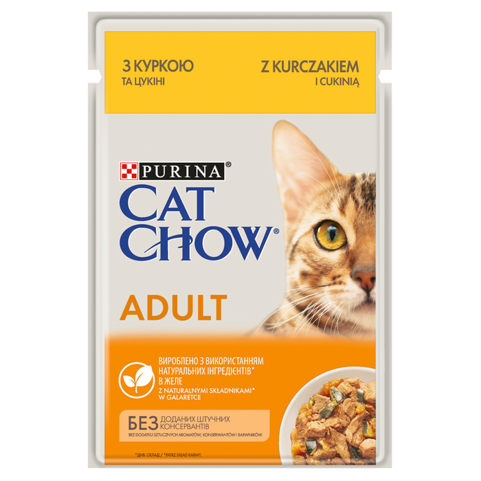 Purina Cat Chow ADULT kurczak z cukinią 85g