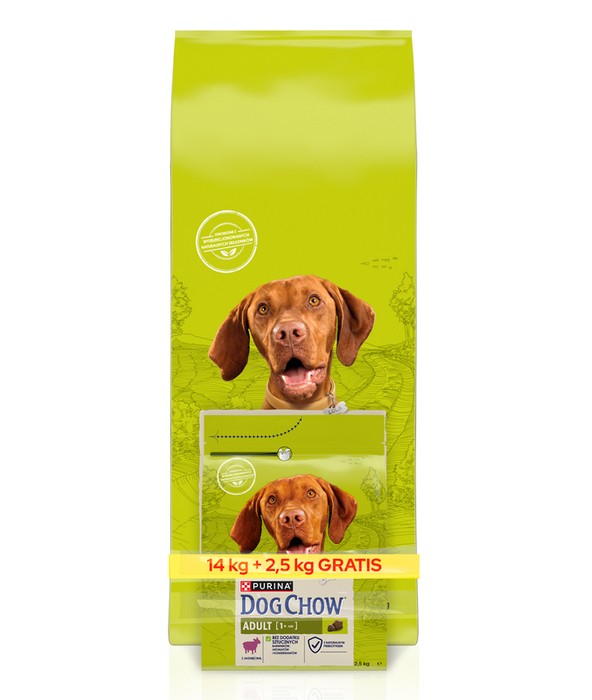 Purina Dog Chow Adult Jagnięcina 14+2,5kg