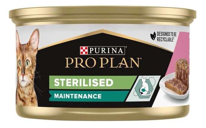 Purina Pro Plan Sterilised pasztet z łososiem i tuńczykiem 24x85g