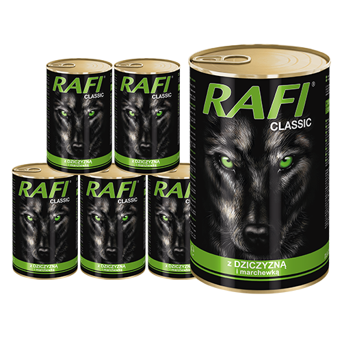 Rafi CLASSIC z Dziczyzną i Marchewką 6x1240g