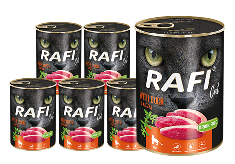 Rafi Cat Adult z kaczką 12x400g