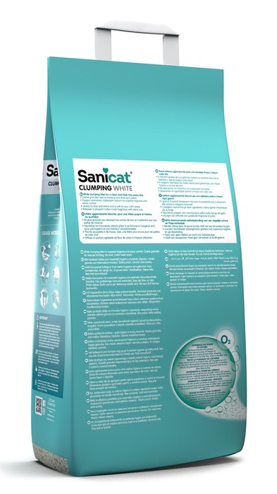 Sanicat Clumping White cotton fresh 20l