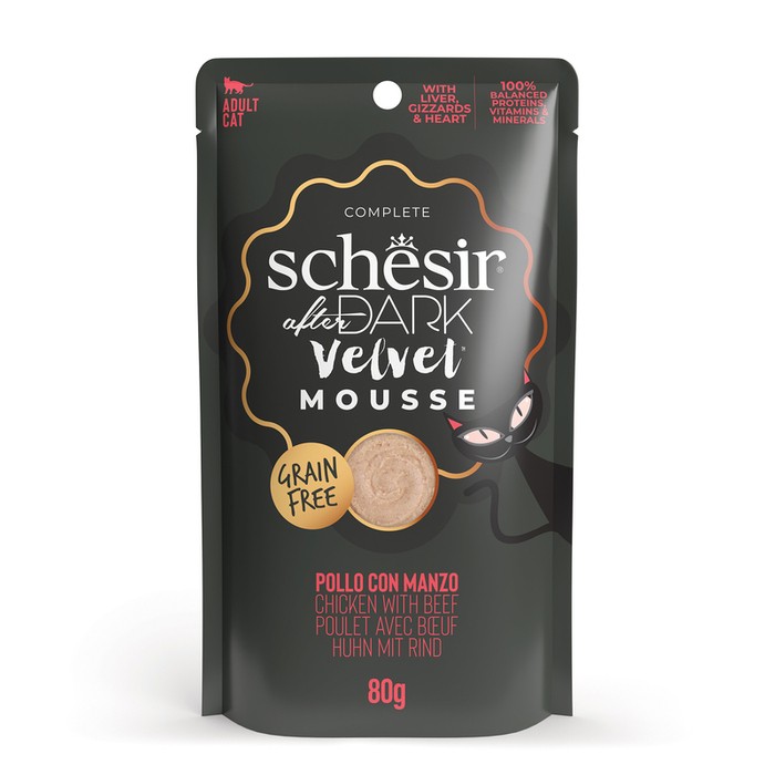 Schesir After Dark Mus Kurczak Z Wołowiną 80g