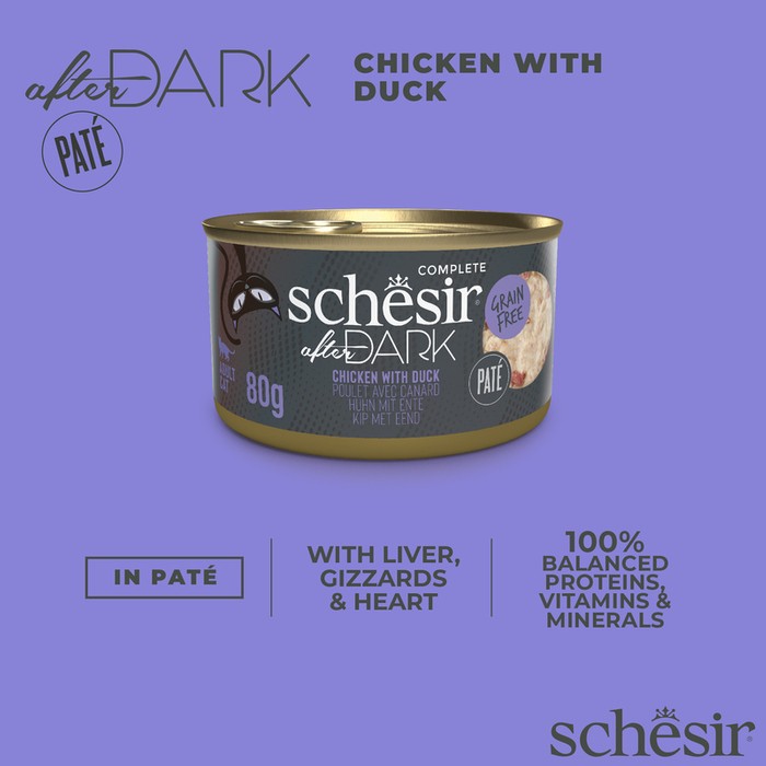 Schesir After Dark Pasztet Kurczak Z Kaczką 80g