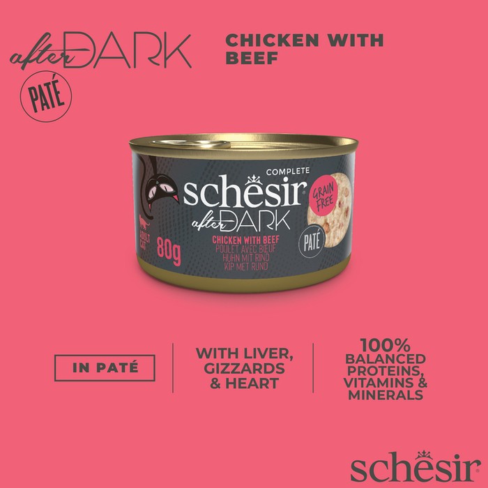 Schesir After Dark Pasztet Kurczak Z Wołowiną 80g