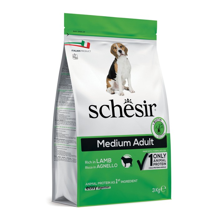 Schesir Suchy Pies Medium Adult Jagnięcina 3kg