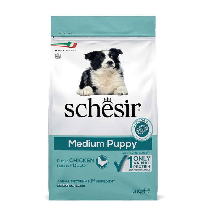 Schesir Suchy Pies Medium Puppy Kurczak 3kg