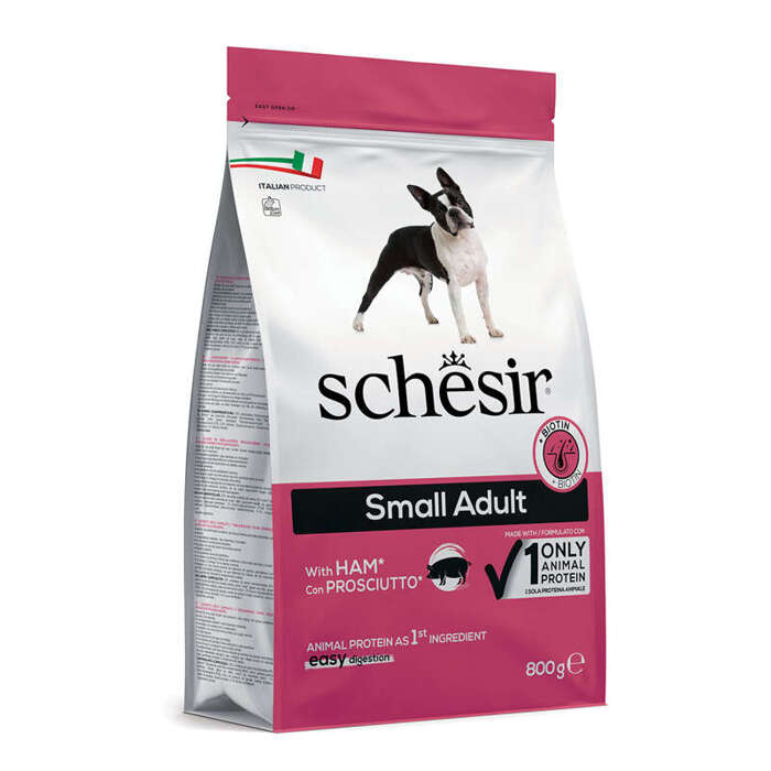 Schesir Suchy Pies  Small Adult Szynka 800g