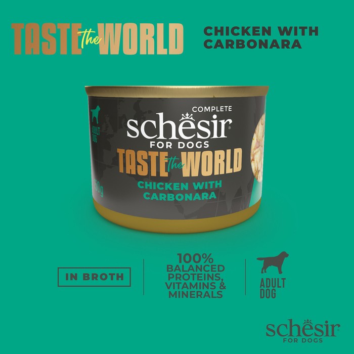 Schesir Taste The World Filety Kurczak Z Carbonarą 150g