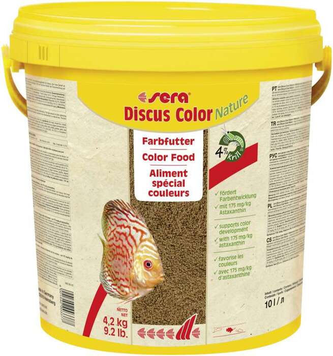 Sera Discus Color Nature 4,2 kg/10L granulat pokarm dla pielęgnic