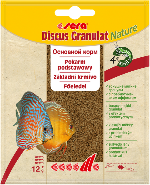 Sera Discus Granules Nature saszetka 12 g granulat pokarm dla pielęgnic