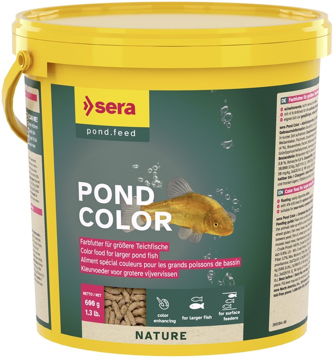 Sera Pond Color 3.800 ml granulat pokarm wybarwiający dla ryb stawowych