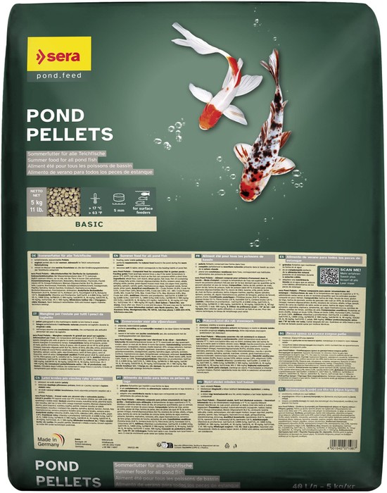 Sera Pond Pellets 5 kg- staw.pokarm energetyczny