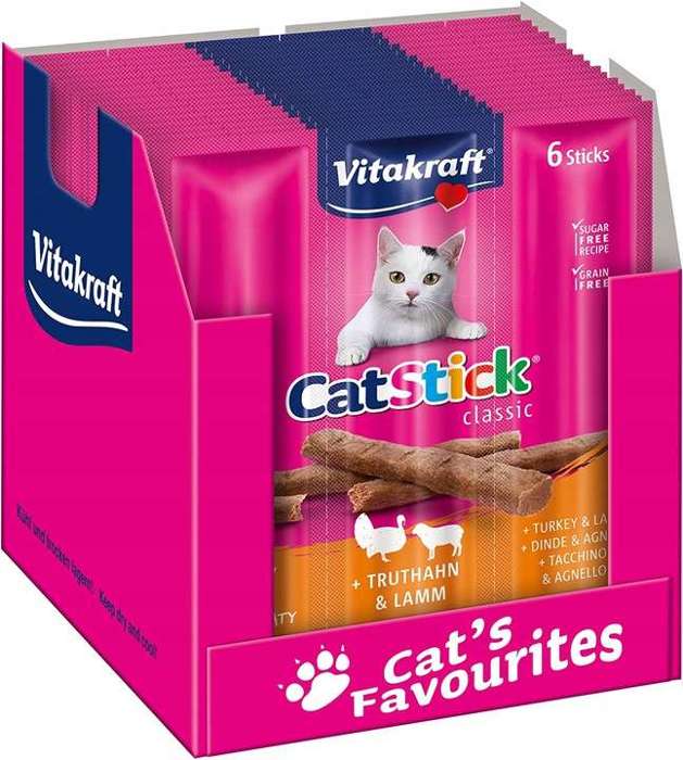 Vitakraft Cat Stick Mini Indyk i Jagnięcina 20x18g