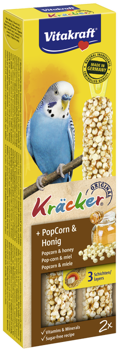 Vitakraft Kracker 2 szt. popcorn i miód dla papug 