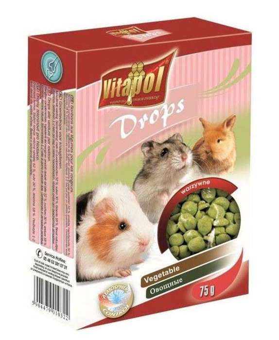 Vitapol dropsy warzywne dla gryzoni 75g