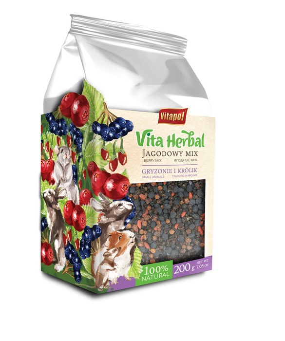 Vitapol vita herbal jagodowy mix dla gryzoni 200g