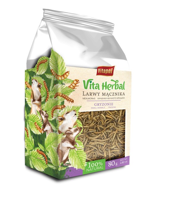 Vitapol vita herbal larwy mącznika dla gryzoni 80 g