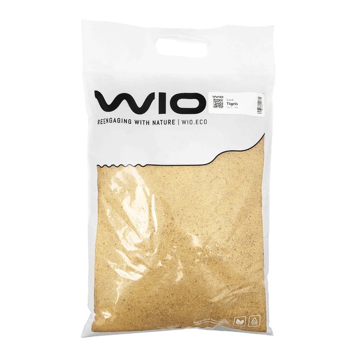 WIO Tigris Sand piasek dekoracyjny zółty 5kg 3szt+1 gratis