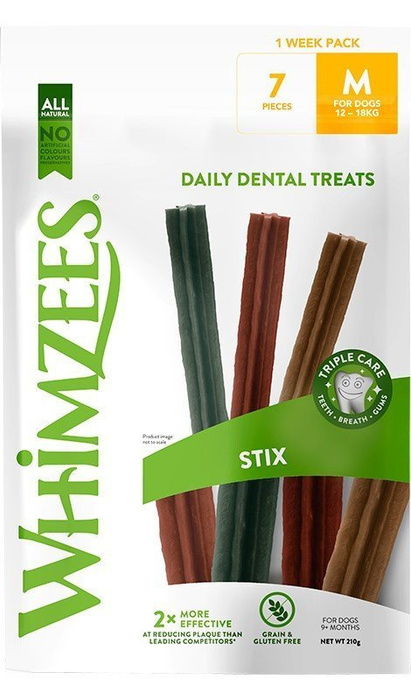 Whimzees Stix gryzaki dentystyczne M 7szt.