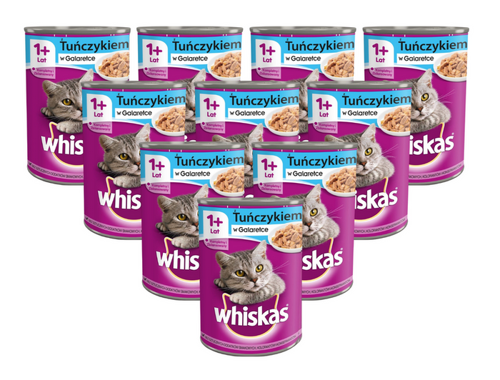 Whiskas Adult tuńczyk w galaretce 12x400g