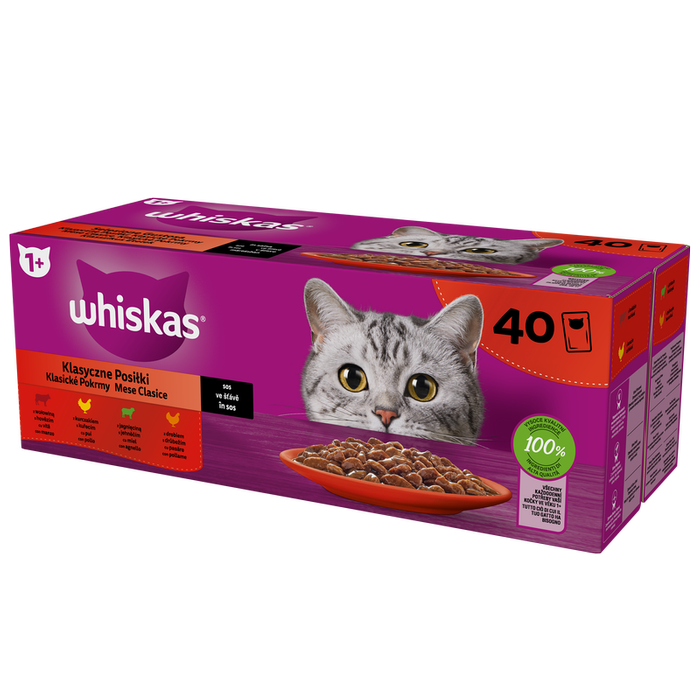 Whiskas Klasyczne Posiłki w sosie 80x85g