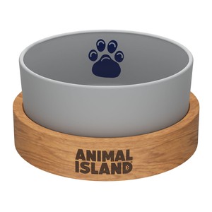 Animal Island Miska dla psa S Szara