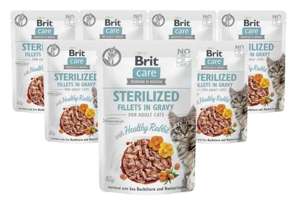 Brit Care Cat Pouche Sterilized Królik 12x85g