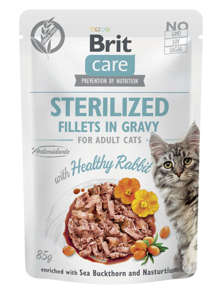 Brit Care Sterilized Healthy Rabbit filety w kurczaka w sosie 85g