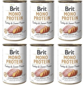 Brit Mono Protein indyk ze słodkimi ziemniakami 6x400g