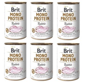 Brit Mono Protein z królikiem 6x400g 