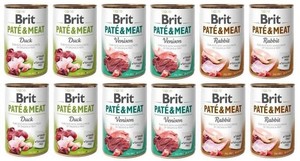 Brit Pate&Meat Mix Smaków 12x400g