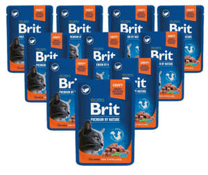 Brit Premium Sterilised łosoś w sosie 24x100g