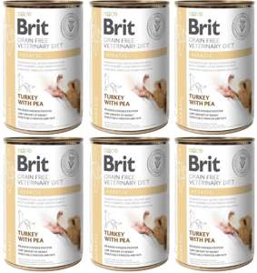 Brit Veterinary Diet Hepatic Turkey&Pea 6x400g