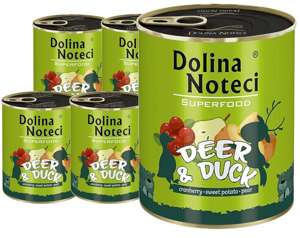 Dolina Noteci SuperFood Jeleń i Kaczka 6x800g 