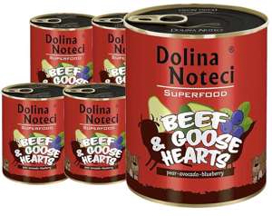 Dolina Noteci SuperFood Wołowina z Sercami Gęsi 6x800g