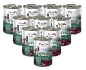 Family First Holidays z jagnięciną, królikiem i marchewką 12x400g