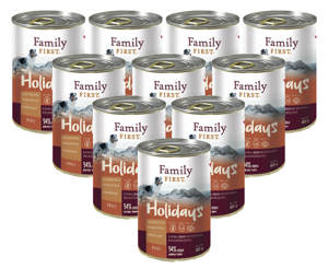 Family First Holidays z jagnięciną, wołowiną i ziemniakami 12x400g