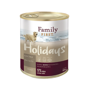 Family First Holidays z kaczką i batatami 800g