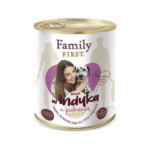 Family First z indykiem i pietruszką 800g