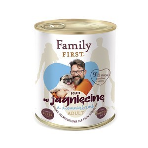 Family First z jagnięciną i ziemniakami 800g 3+1 Gratis