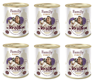 Family First z królikiem i gruszkami 6x800g