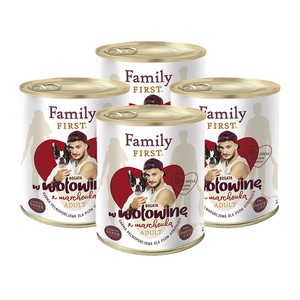 Family First z wołowiną i marchewką 800g 3+1 Gratis