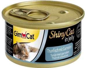 GIMCAT ShinyCat tuńczyk z krewetkami w galaretce 70g
