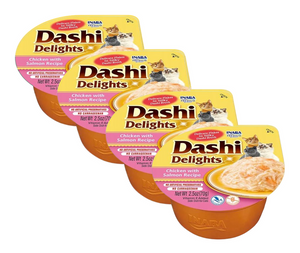 Inaba Cat Dashi Delights kurczak i łosoś 4x70g