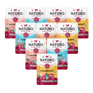 Naturo Grain Free Paté mix smaków 12x85g