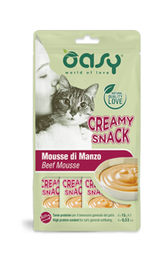 OASY Creamy Snacks Wołowina 4x15g