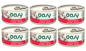 OASY Mousse Adult mus z cielęciny 6x85g