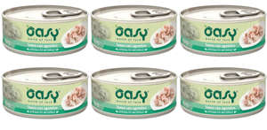 OASY Natural Adult Tuńczyk z makrelą 6x70g