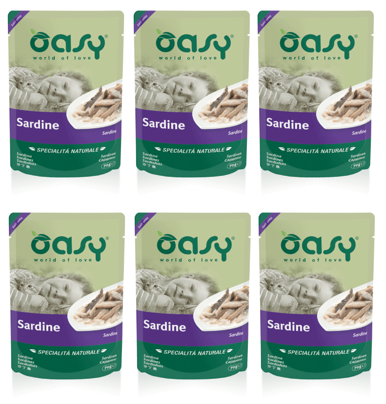 Oasy Natural Sardynki 6x70g